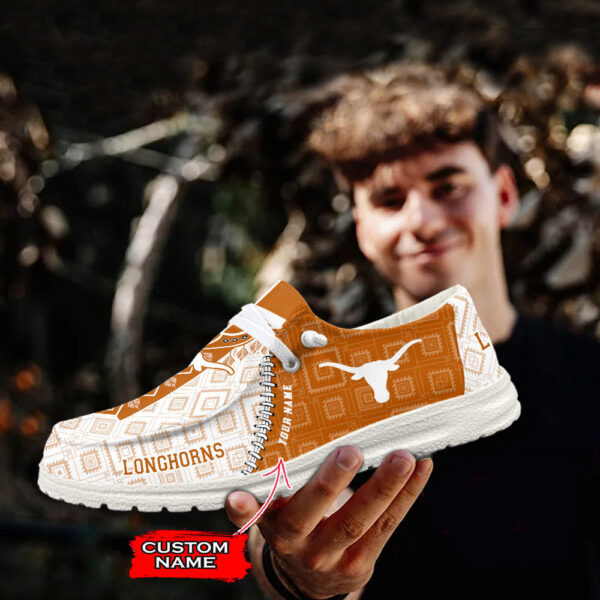 Tubopro Texas Longhorns Personalized Hey Dude Shoes For Men And Women