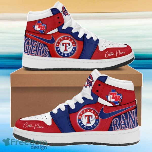 Tubopro Texas Rangers AJ1 High Sneakers Shoes For Men And Women