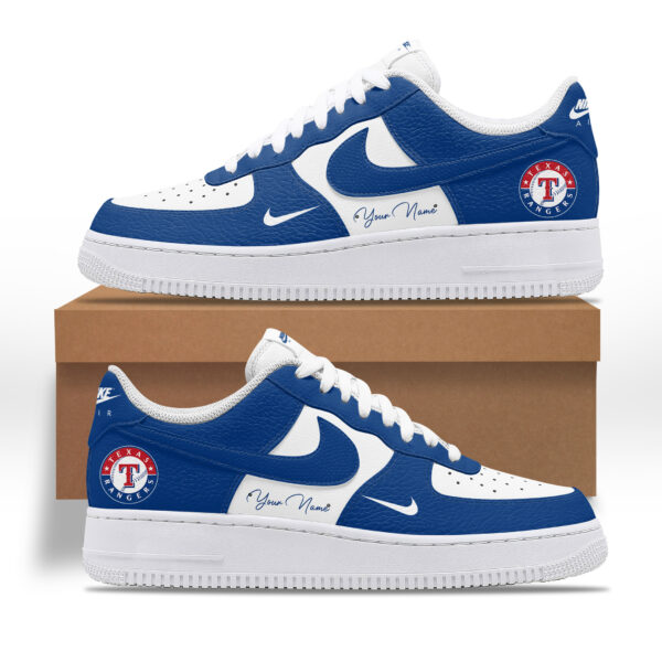 Tubopro Texas Rangers AJ1 High Sneakers Shoes For Men And Women - Image 2