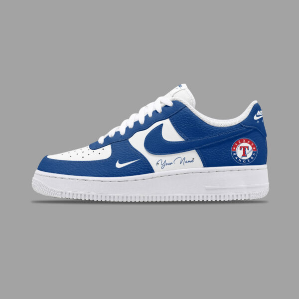 Tubopro Texas Rangers AJ1 High Sneakers Shoes For Men And Women - Image 3