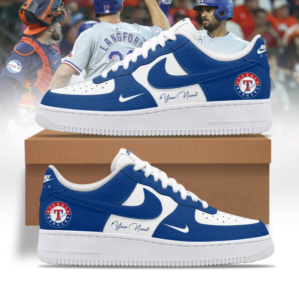 Tubopro Texas Rangers AJ1 High Sneakers Shoes For Men And Women