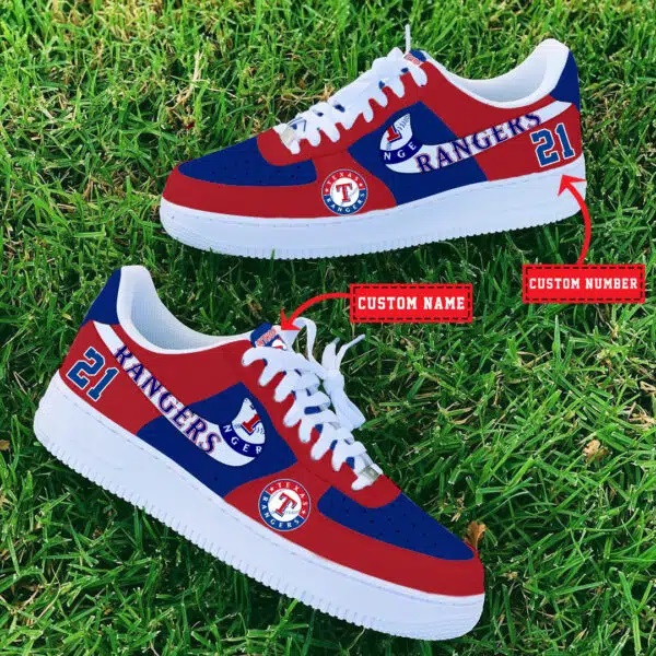 Tubopro Texas Rangers MLB Air Low-Top Sneakers Shoes For Men And Women