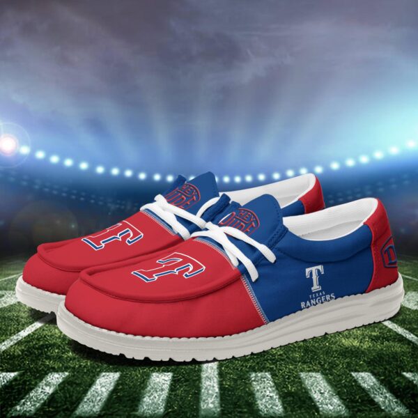 Tubopro Texas Rangers Personalized Hey Dude Shoes For Men And Women - Image 4