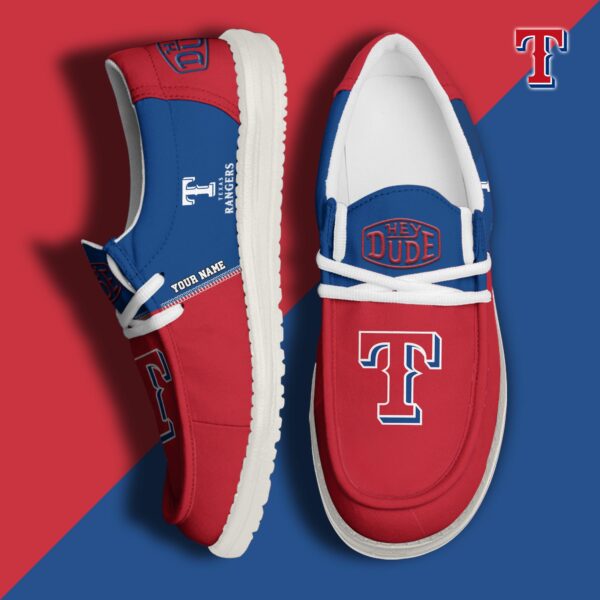 Tubopro Texas Rangers Personalized Hey Dude Shoes For Men And Women - Image 2