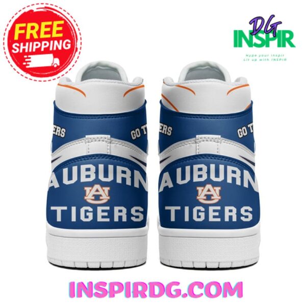 Tubopro The Auburn Tiger War Eagle Blue AJ1 High Sneakers Shoes For Men And Women - Image 3