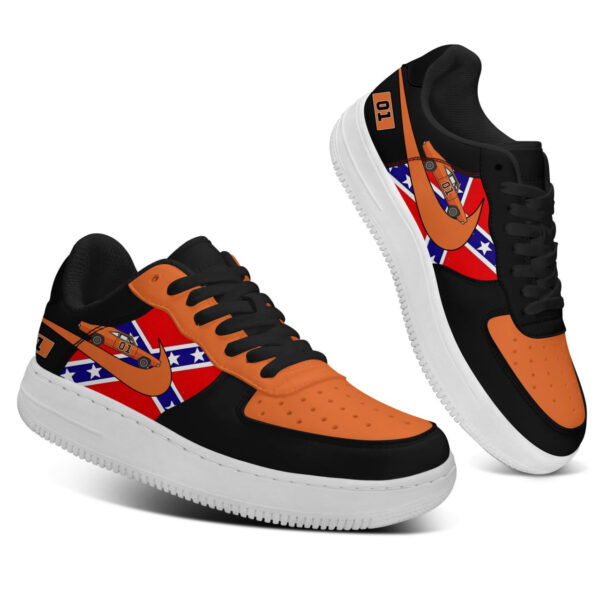 Tubopro The Dukes Of Hazzard Air Low-Top Sneakers Shoes For Men And Women - Image 3