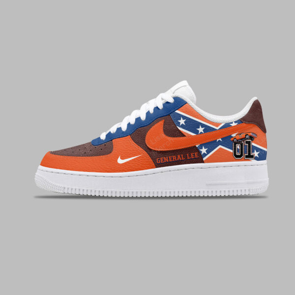 Tubopro The Dukes of Hazzard Air Low-Top Sneakers Shoes For Men And Women - Image 3