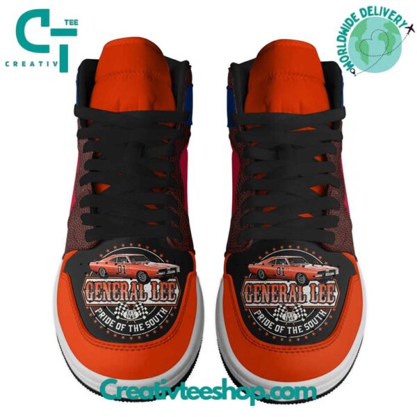 Tubopro The Dukes of Hazzard AJ1 High Sneakers Shoes For Men And Women - Image 3