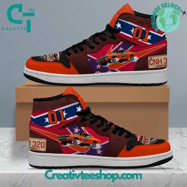 Tubopro The Dukes of Hazzard AJ1 High Sneakers Shoes For Men And Women