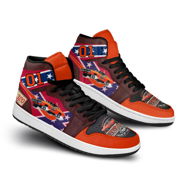 Tubopro The Dukes Of Hazzard AJ1 High Sneakers Shoes For Men And Women - Image 4