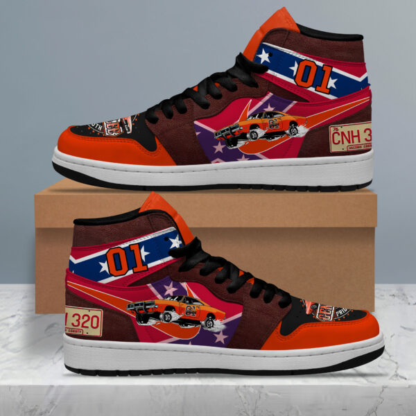 Tubopro The Dukes Of Hazzard AJ1 High Sneakers Shoes For Men And Women
