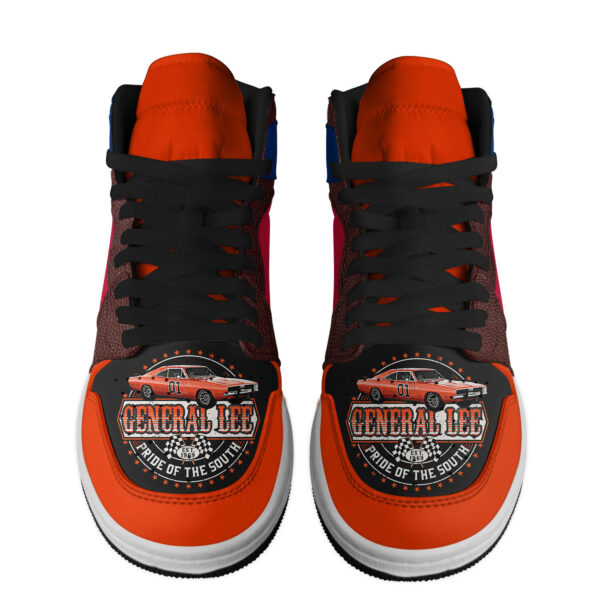 Tubopro The Dukes Of Hazzard AJ1 High Sneakers Shoes For Men And Women - Image 2