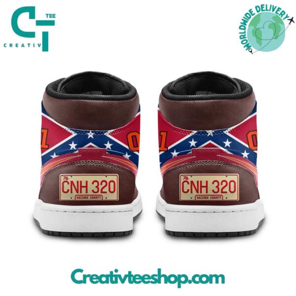 Tubopro The Dukes of Hazzard AJ1 High Sneakers Shoes For Men And Women - Image 4