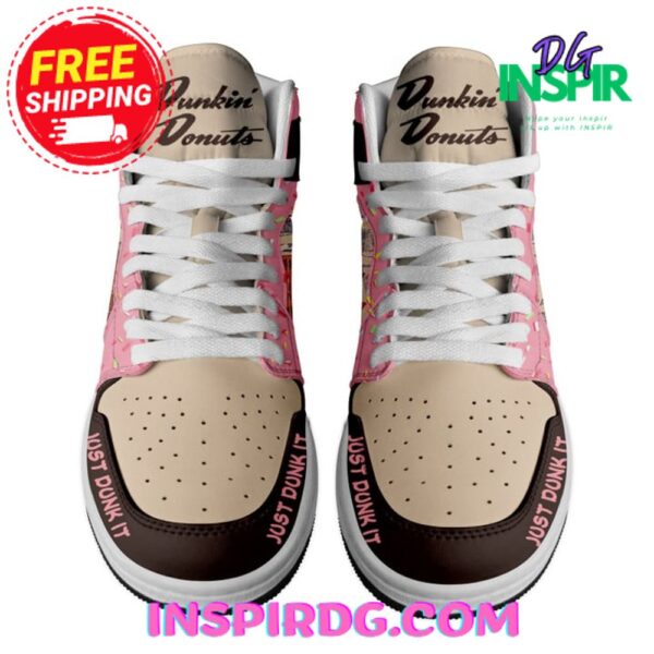 Tubopro The Dunkin Donuts Just Dunk It AJ1 High Sneakers Shoes For Men And Women - Image 2
