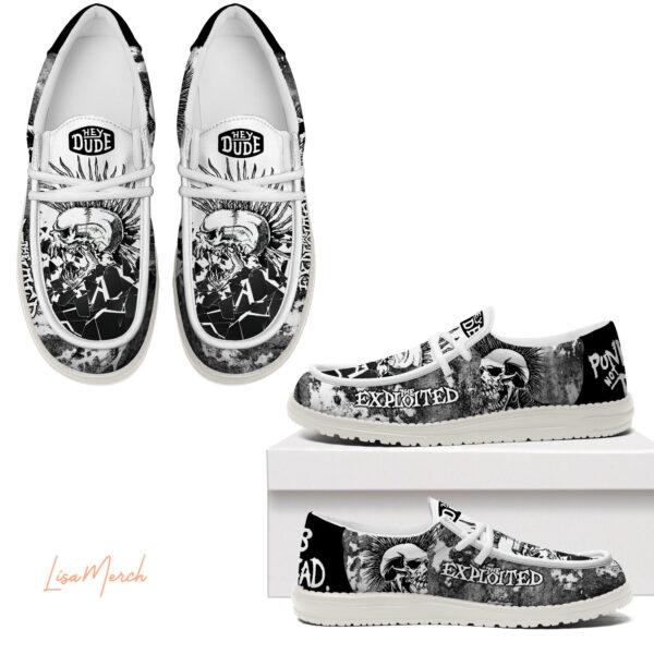 Tubopro The Exploited Hey Dude Shoes For Men And Women - Image 3