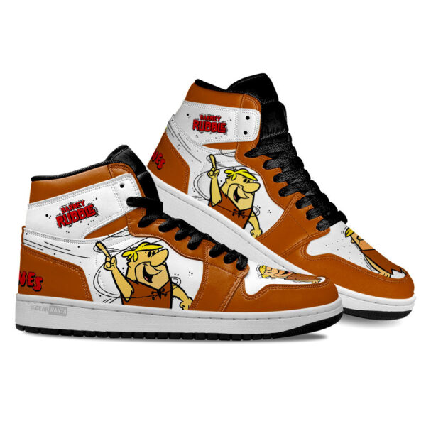Tubopro The Flintstones Barney Rubble AJ1 High Sneakers Shoes For Men And Women - Image 2