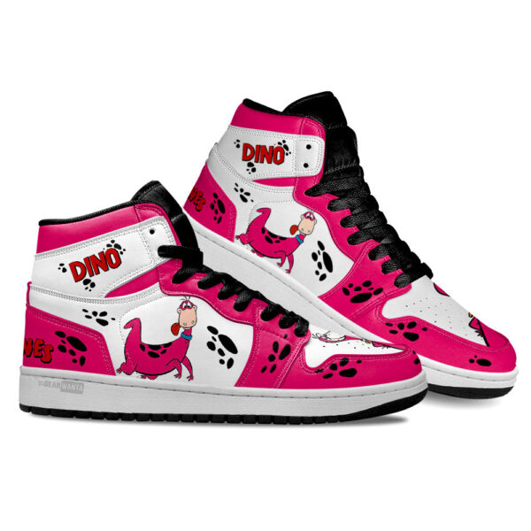 Tubopro The Flintstones Dino AJ1 High Sneakers Shoes For Men And Women - Image 2
