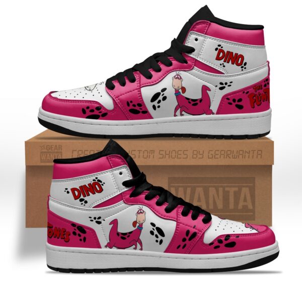 Tubopro The Flintstones Dino AJ1 High Sneakers Shoes For Men And Women