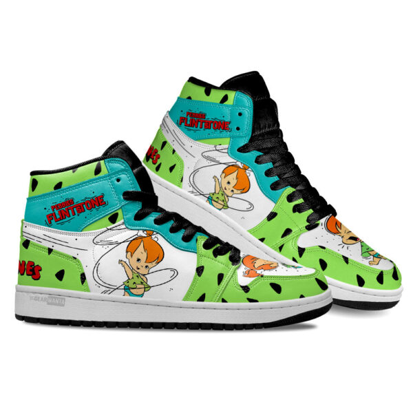 Tubopro The Flintstones Pebbles Flintstone AJ1 High Sneakers Shoes For Men And Women - Image 2