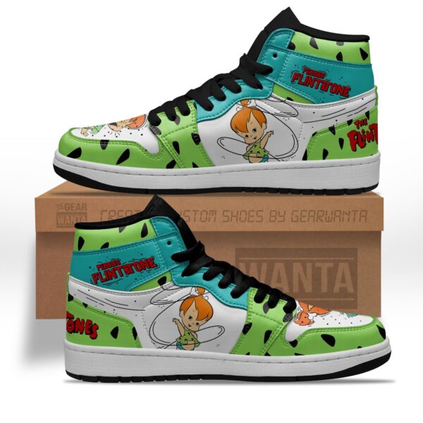 Tubopro The Flintstones Pebbles Flintstone AJ1 High Sneakers Shoes For Men And Women
