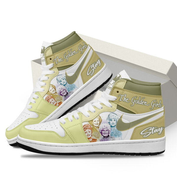 Tubopro The Golden Girls AJ1 High Sneakers Shoes For Men And Women - Image 3