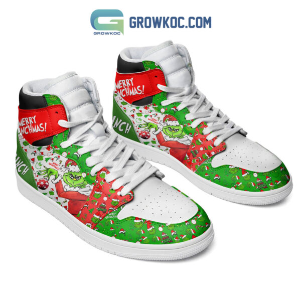 Tubopro The Grinch AJ1 High Sneakers Shoes For Men And Women - Image 2