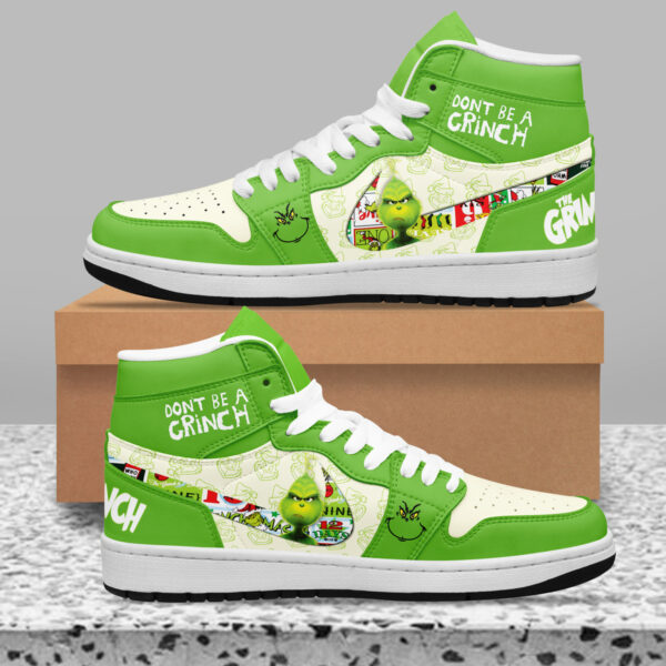 Tubopro The Grinch AJ1 High Sneakers Shoes For Men And Women - Image 2