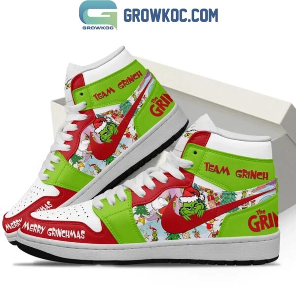 Tubopro The Grinch AJ1 High Sneakers Shoes For Men And Women - Image 2