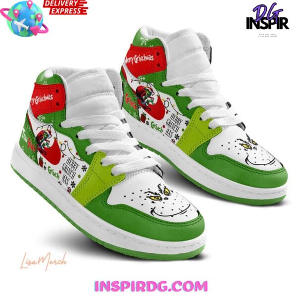 Tubopro The Grinch High Sneakers Shoes For Men And Women - Image 2