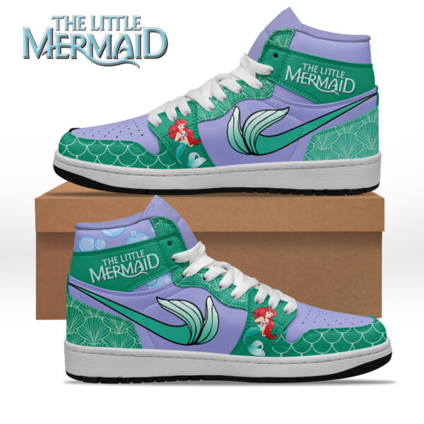 Tubopro The Little Mermaid AJ1 High Sneakers Shoes For Men And Women