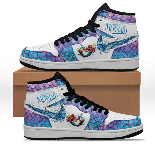 Tubopro The Little Mermaid AJ1 High Sneakers Shoes For Men And Women