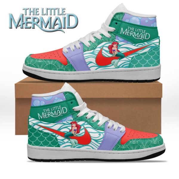 Tubopro The Little Mermaid AJ1 High Sneakers Shoes For Men And Women