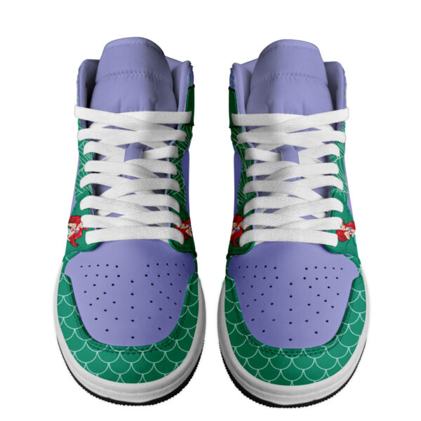 Tubopro The Little Mermaid AJ1 High Sneakers Shoes For Men And Women - Image 2