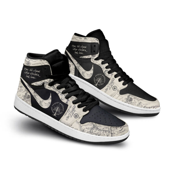 Tubopro The Lord Of The Rings AJ1 High Sneakers Shoes For Men And Women - Image 3