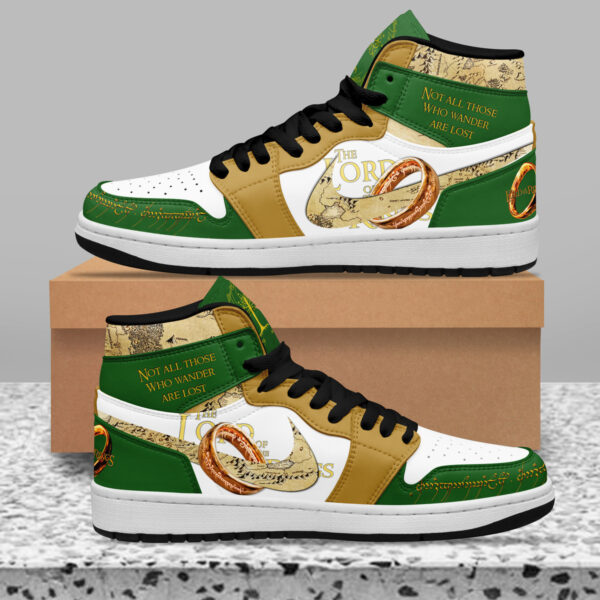 Tubopro The Lord Of The Rings AJ1 High Sneakers Shoes For Men And Women - Image 2