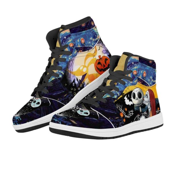 Tubopro The Nightmare Before Christmas AJ1 High Sneakers Shoes For Men And Women