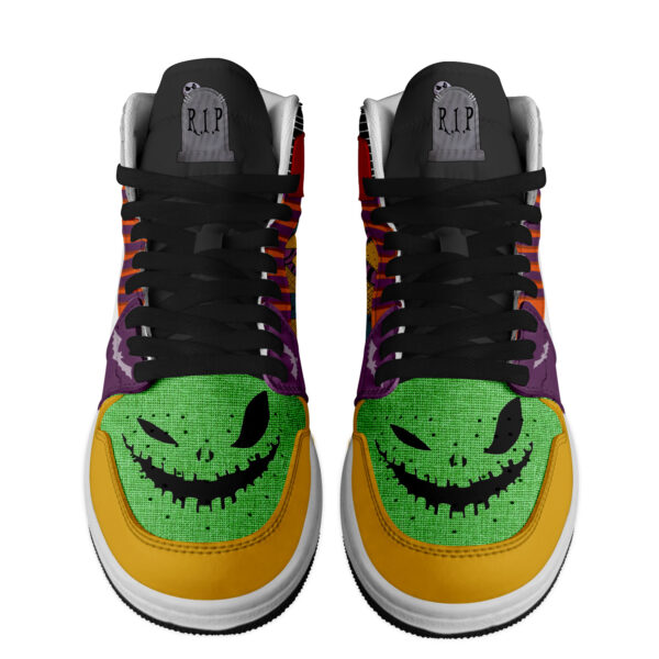Tubopro The Nightmare Before Christmas AJ1 High Sneakers Shoes For Men And Women - Image 2