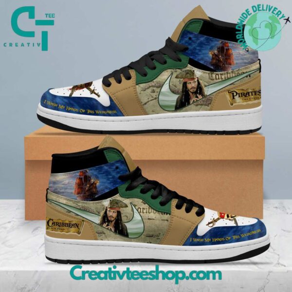 Tubopro The Pirates of the Caribbean AJ1 High Sneakers Shoes For Men And Women