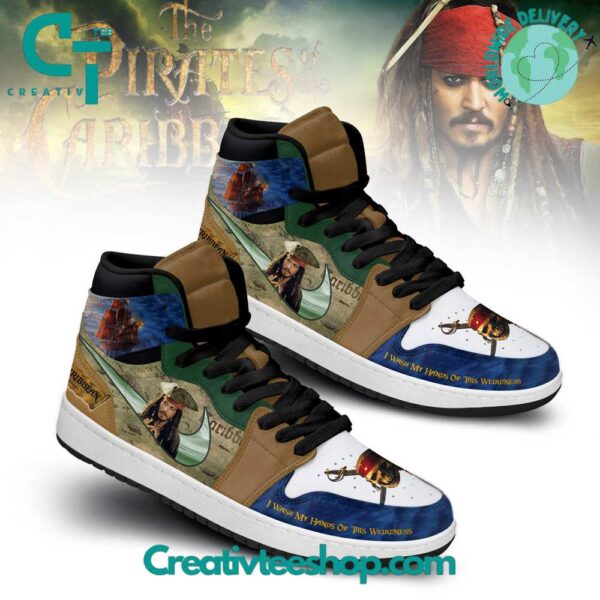 Tubopro The Pirates of the Caribbean AJ1 High Sneakers Shoes For Men And Women - Image 2