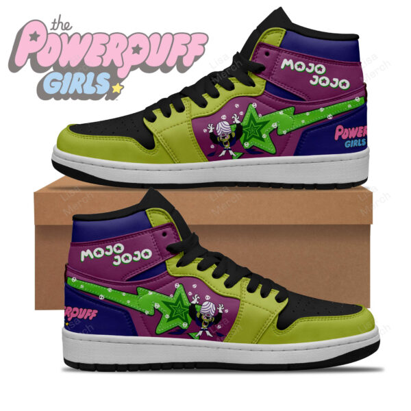 Tubopro The Powerpuff Girls AJ1 High Sneakers Shoes For Men And Women