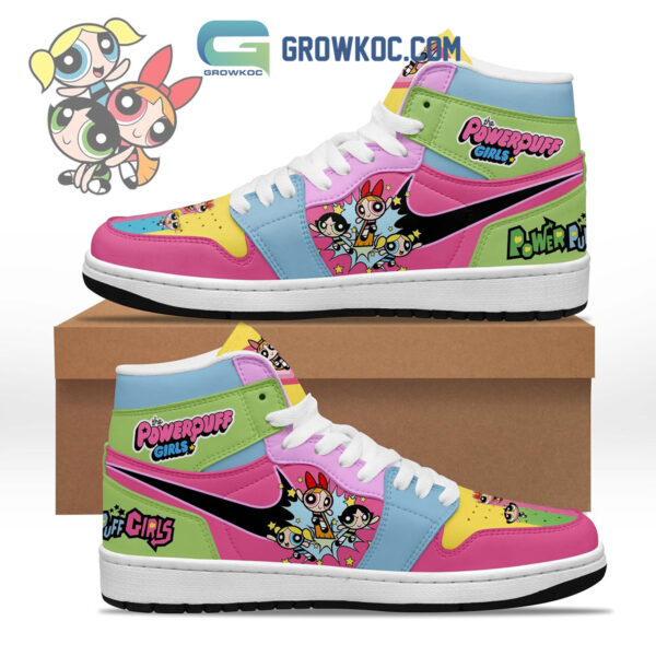 Tubopro The Powerpuff Girls AJ1 High Sneakers Shoes For Men And Women
