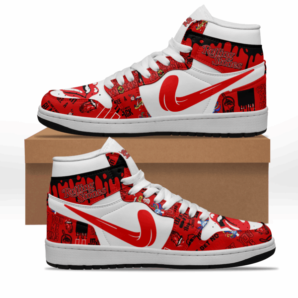 Tubopro The Rolling Stones AJ1 High Sneakers Shoes For Men And Women