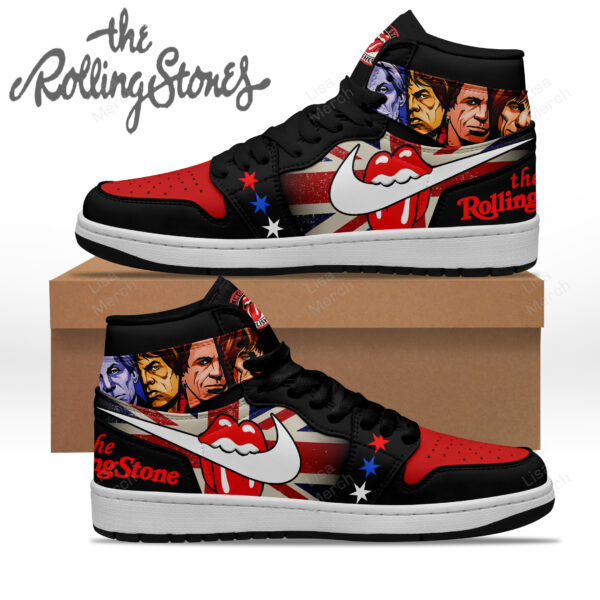 Tubopro The Rolling Stones AJ1 High Sneakers Shoes For Men And Women