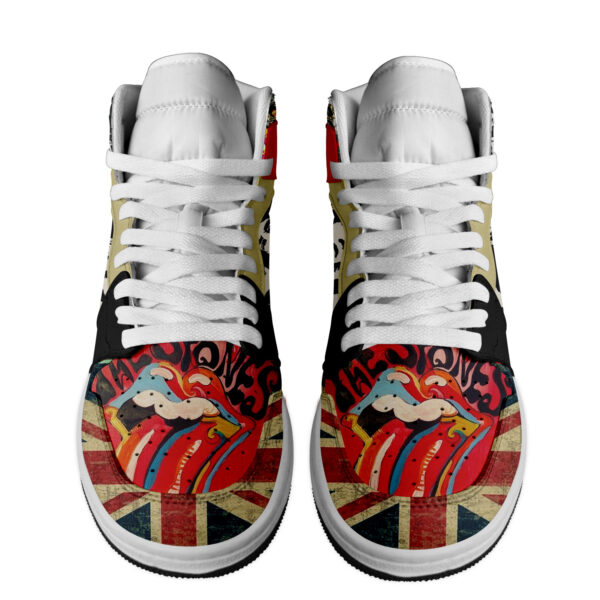 Tubopro The Rolling Stones AJ1 High Sneakers Shoes For Men And Women - Image 2
