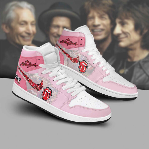 Tubopro The Rolling Stones AJ1 High Sneakers Shoes For Men And Women