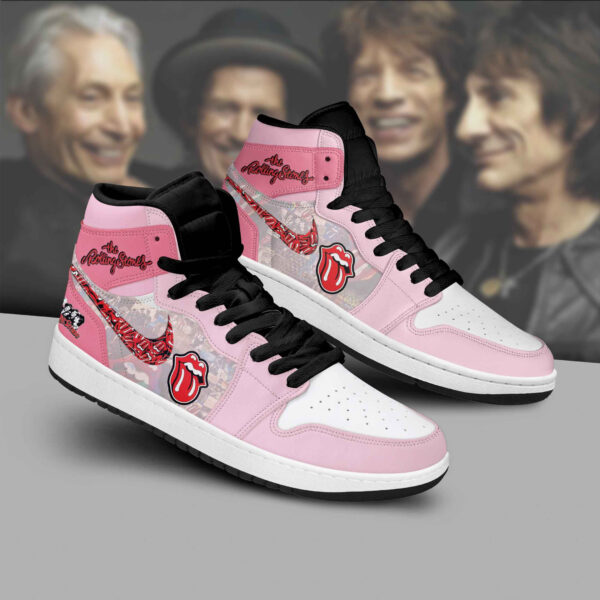 Tubopro The Rolling Stones AJ1 High Sneakers Shoes For Men And Women