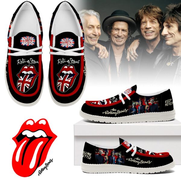 Tubopro The Rolling Stones Personalized Hey Dude Shoes For Men And Women
