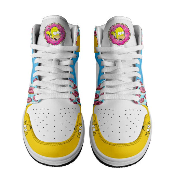 Tubopro The Simpsons AJ1 High Sneakers Shoes For Men And Women - Image 2