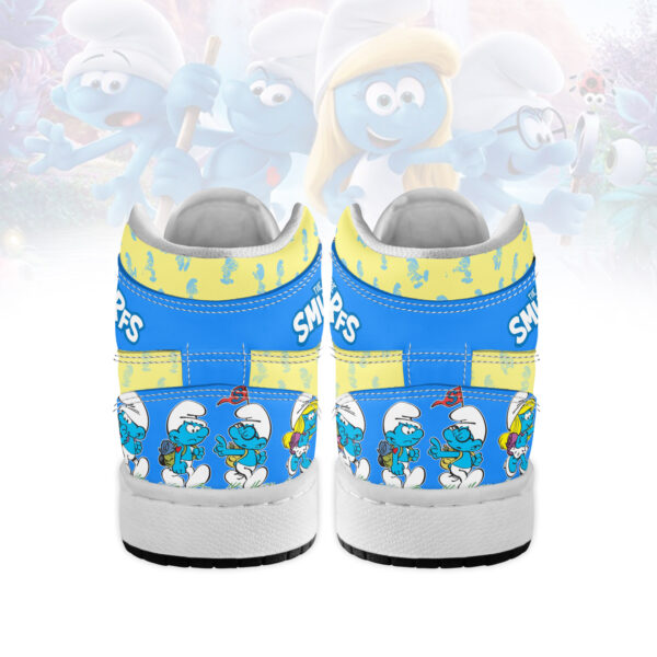 Tubopro The Smurfs AJ1 High Sneakers Shoes For Men And Women - Image 3