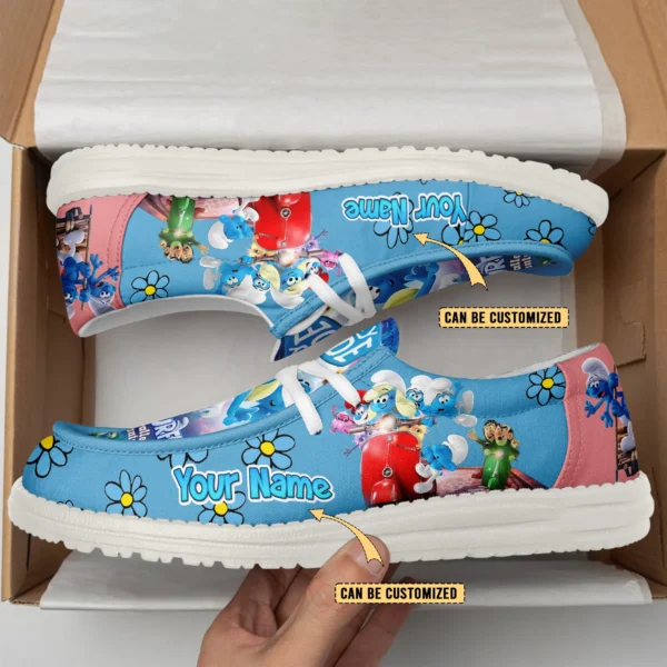 Tubopro The Smurfs Personalized Hey Dude Shoes For Men And Women - Image 4